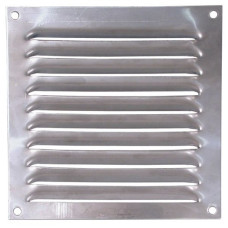Louvre Vent Polished Stainless Steel 6" x 6"