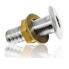 Skin Fitting 3/4” x 19mm Hose - Chrome