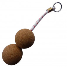 Floating Cork Keyring - Double