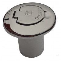 Deck Filler Locking Fuel Cap Device - 51mm - Stainless Steel - Integral Key Type Deck Filler Locking Fuel Cap Device - 51mm - Stainless Steel - Integral Key Type