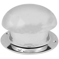 Mushroom Vent Standard Size 6” x 4” - Chromed Brass