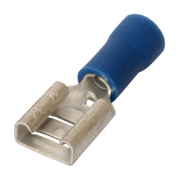 Terminal Female Spade 6.3mm - Blue (pack of 4)