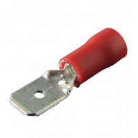 Terminal Male Spade 6.3mm - Red  (pack of 4)