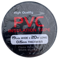 Insulation Tape Black PVC 19mm x 20mts