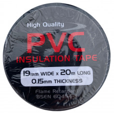 Insulation Tape Black PVC 19mm x 20mts