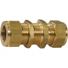 Bulkhead Coupling Unequal 3/8" to 5/16" tube
