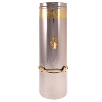 Chimney 18” x 6” Double Skin Stainless Steel - Brass Band Chimney 18” x 6” Double Skin Stainless Steel - Brass Band