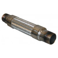 Exhaust Hose Flexible 12” x 1.5” BSP Male - Male Exhaust Hose Flexible 12” x 1.5” BSP Male - Male
