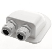 Solar Panel Feed Gland 2 Way - White